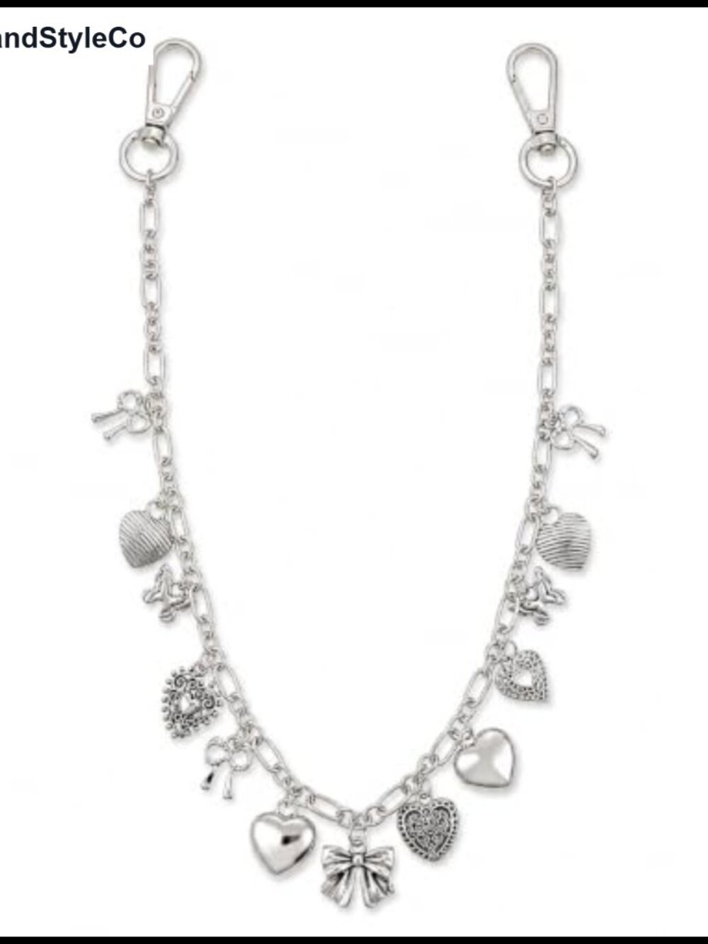Silver Purse Chain Charm Bag Charm Zinc Alloy